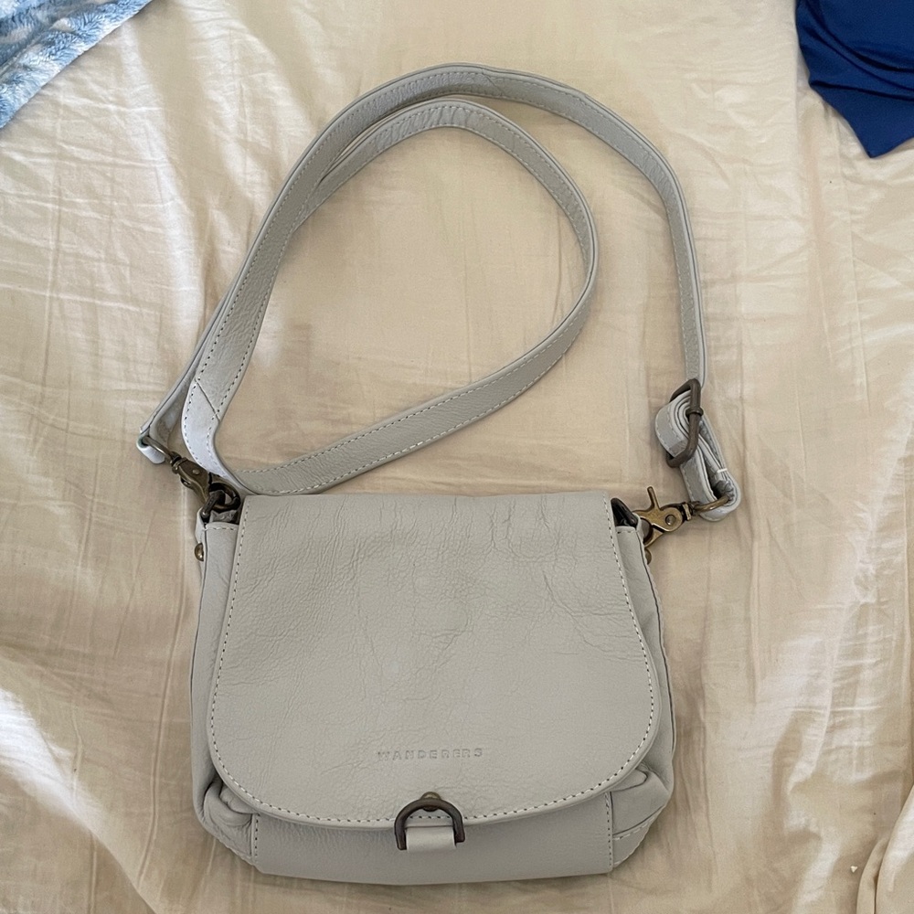 Stylish Light Gray Crossbody Bag